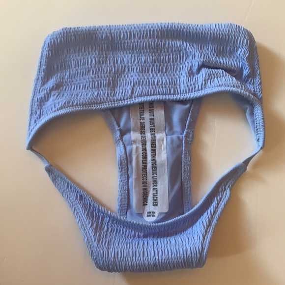 Xhiliration Powder Blue Textured Bikini Set - Picture 13 of 16